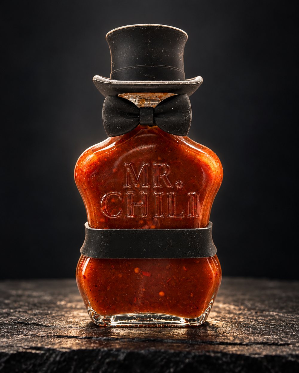 Smoky Habanero on dark stone
